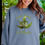 Thumbnail: Hanes Comfort colors crewneck sweatshirt with don't panic it's organic design on the front