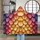 Thumbnail: full back view of dragon scales hooded blanket