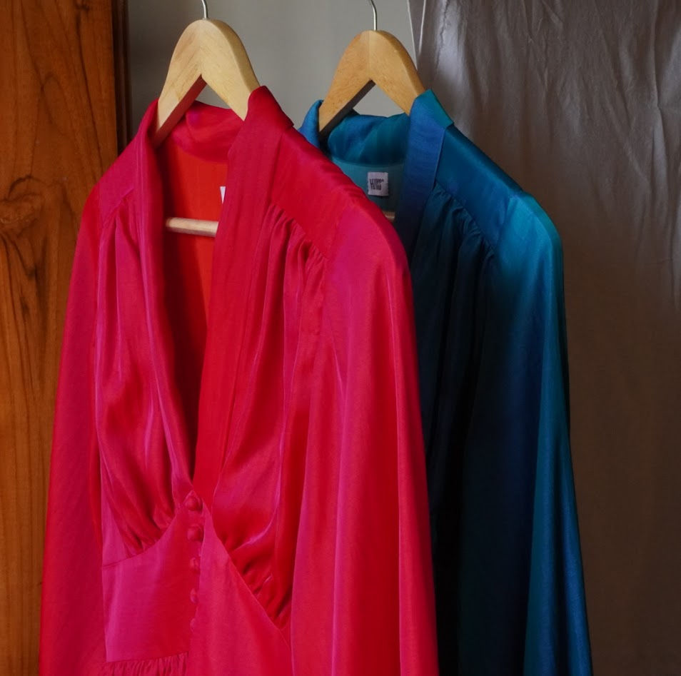 The Mira Dress in Fuschia/Red