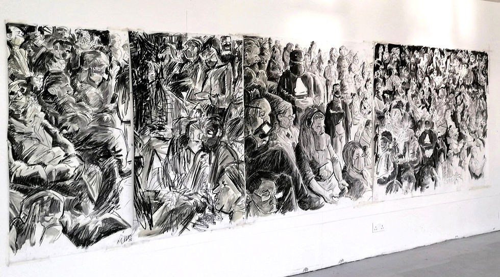 Charcoal on paper, 2021