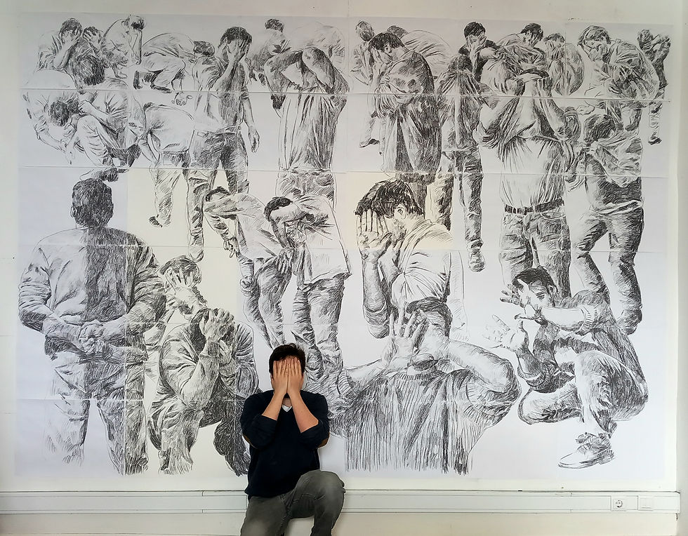 Charcoal on paper, 2022