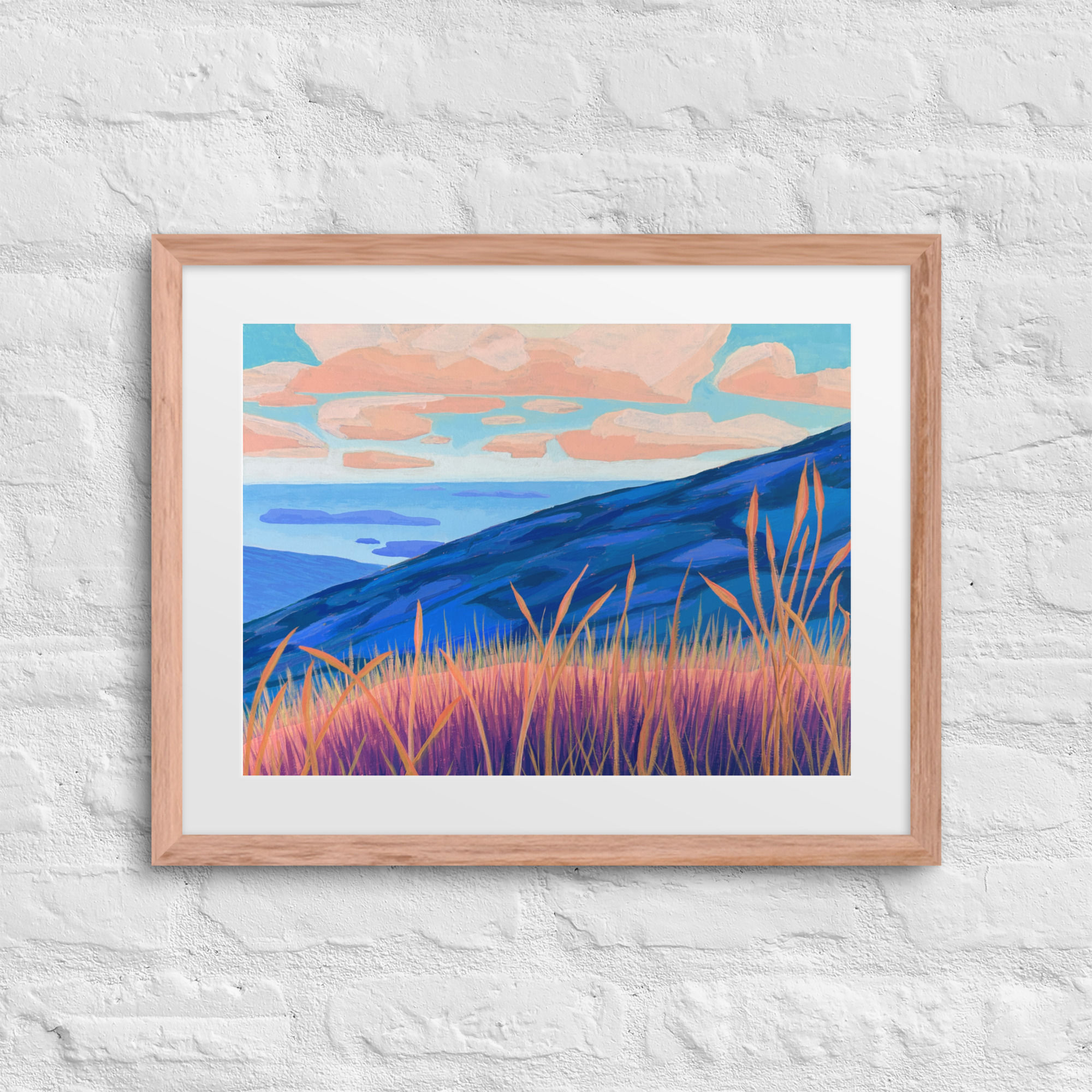 "Rise" Cadillac Mountain Framed + Matted Print