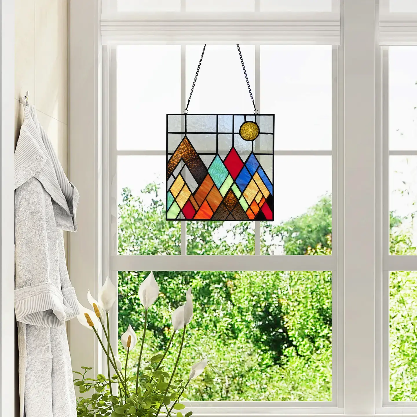 Mountain Stained Glass Art