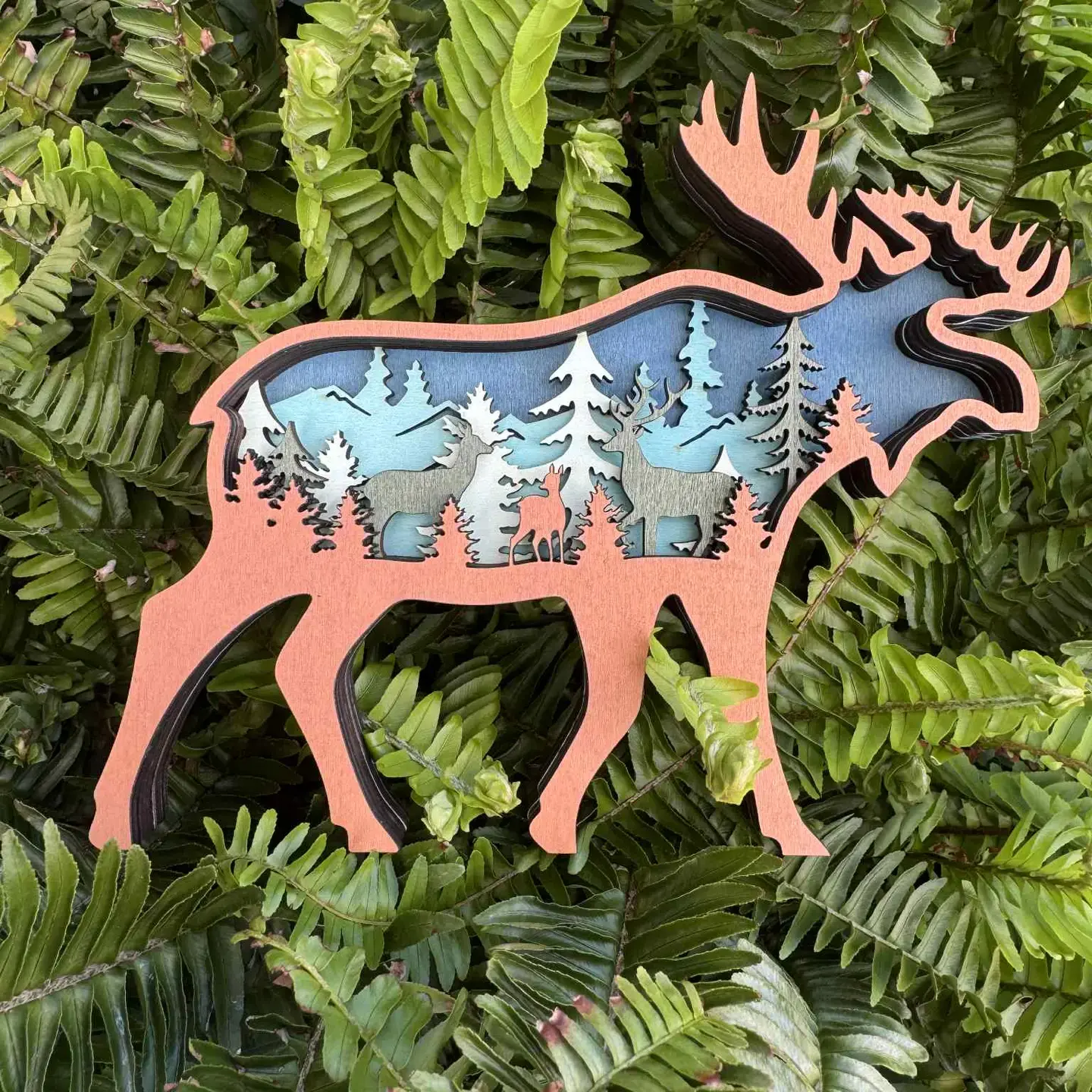 Layered Wood Ornaments