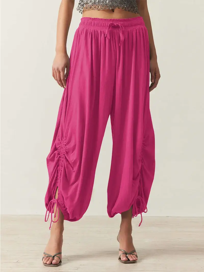 Lace Up Harem Pants