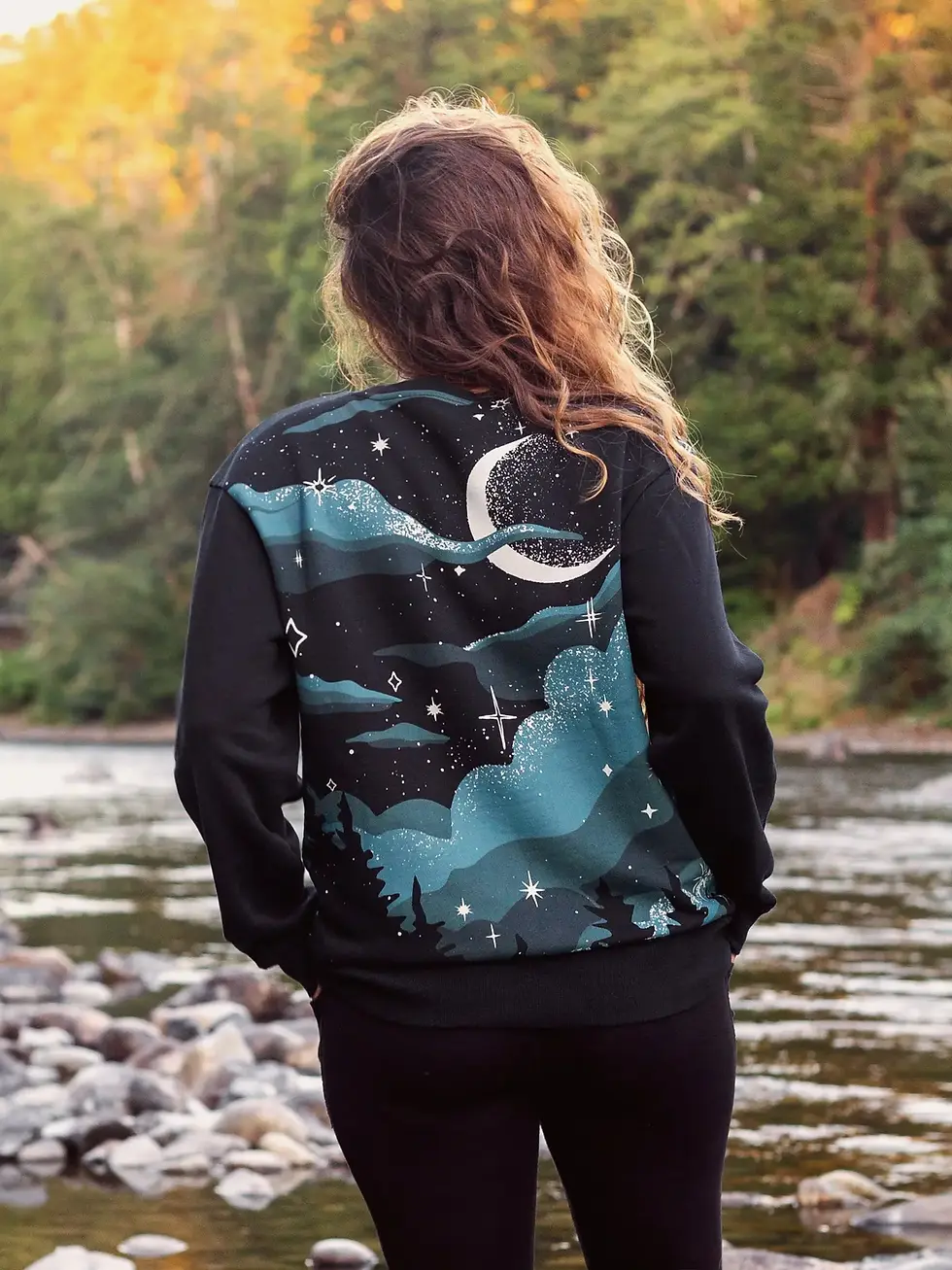 Thumbnail: Mountains at Night Sweatshirt