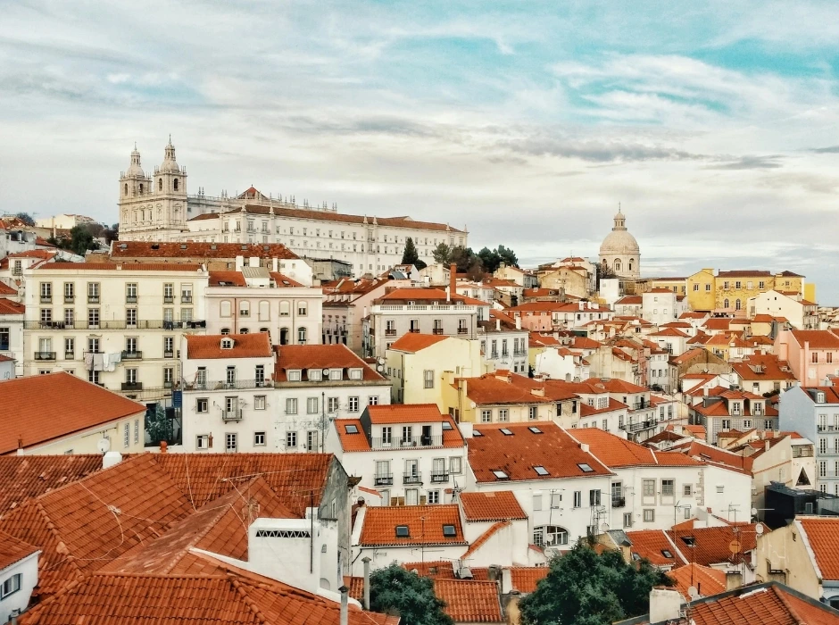 Alfama district lisbon in Portugal