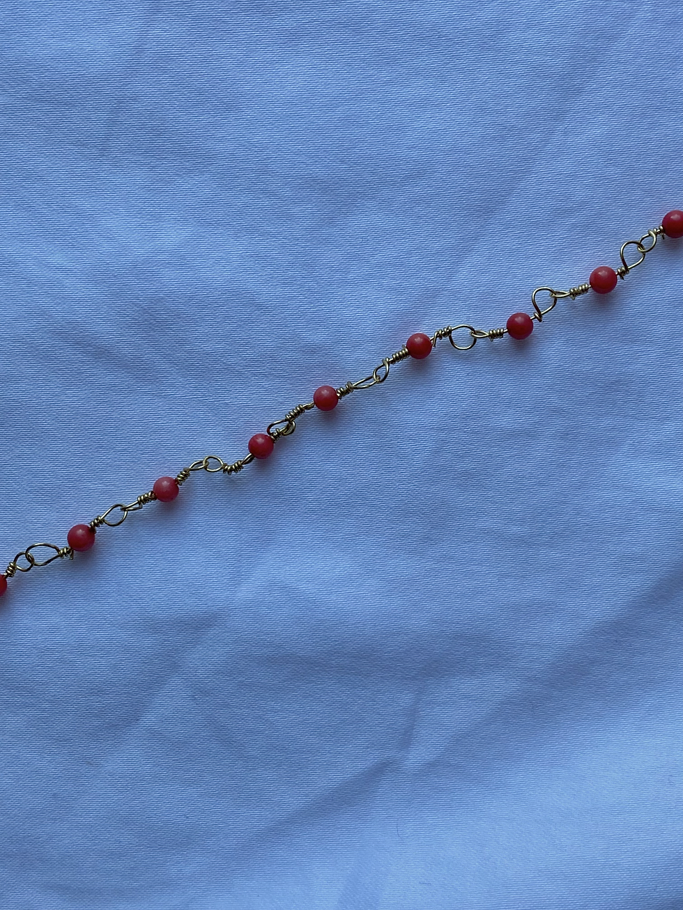 Thumbnail: chained stone bracelet