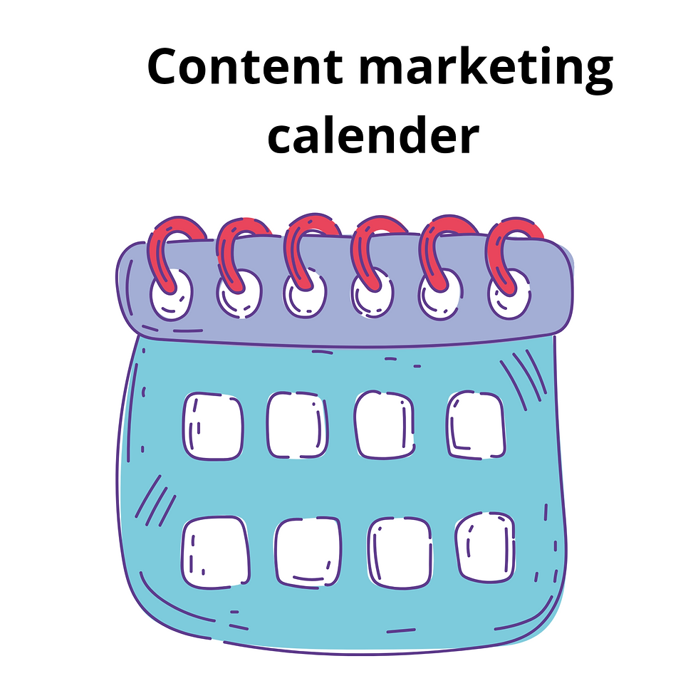 content marketing calendar