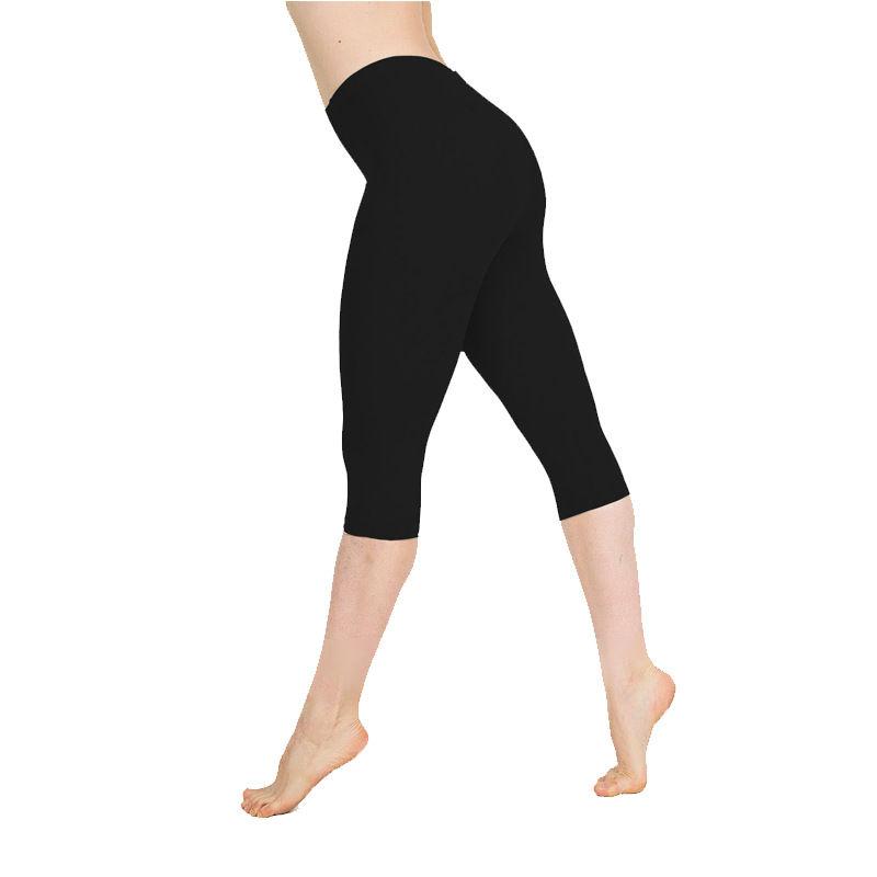 Thumbnail: Elastic Capri Fitness Leggins Workout Women Yoga Pants Leggings Summer Girls Bal