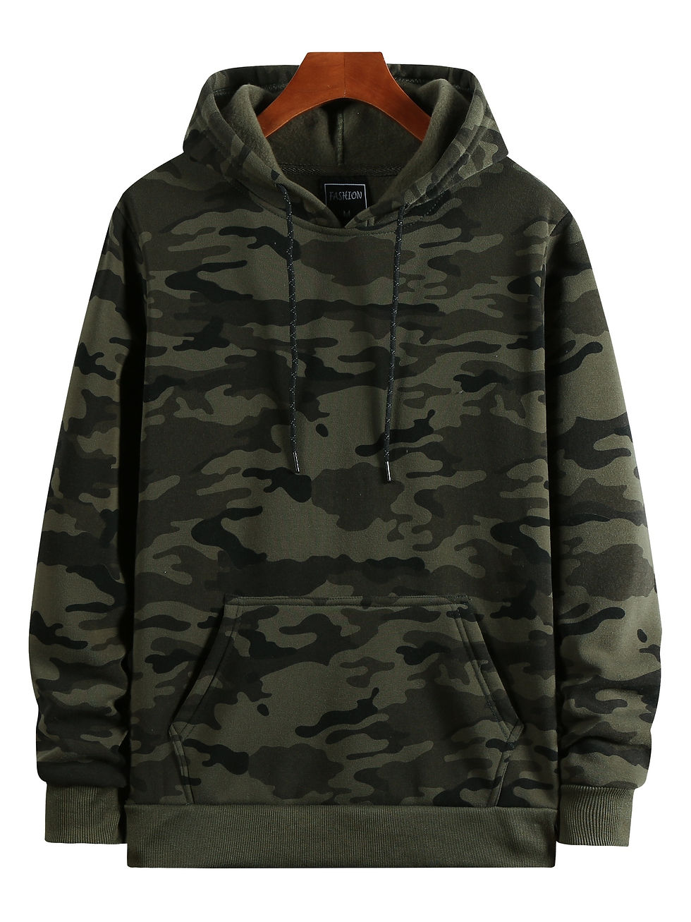 Thumbnail: [Camouflage Sweatshirt] Autumn Winter Hooded Men's Camouflage Loose Pullover Fle