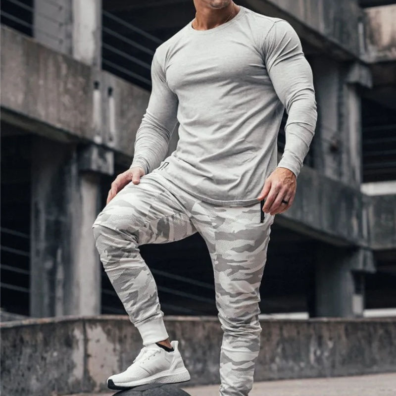 Thumbnail: 2025 NEW camouflage Pants Men Sweatpants Workout Fitness Sports Trousers Male Ru