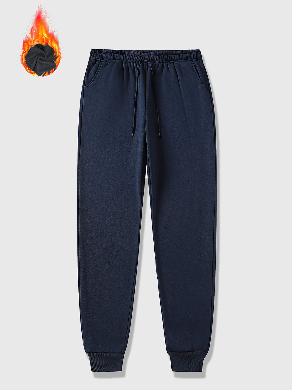 Thumbnail: Men's Jogging Sports Pants Autumn Winter Fleece Sweatpants Elastic Waist Joggers