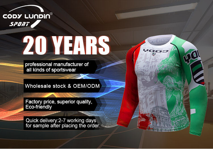 Thumbnail: Cody Lundin Men's MMA Bjj Rashguard Brazilian Jiu-Jitsu No Gi Grey Compression G