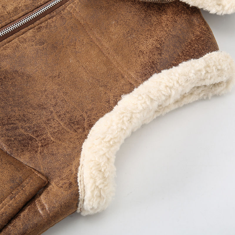 Thumbnail: Men's -Lined Hooded Vest, Thickened and -Lined, Fashionable Windproof Warm Jacke