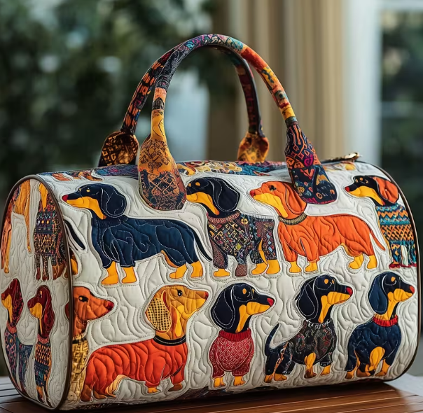 Thumbnail: 3D Printed Quilted Travel Bags Sport Bags Personalized Gifts Custom Handbag Tote