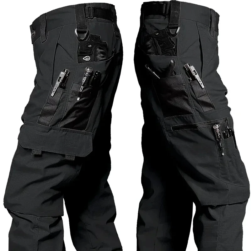 Thumbnail: New Tactical Work Pants Men Outdoor Cargo Trousers Multi-pocket Waterproof Pant 