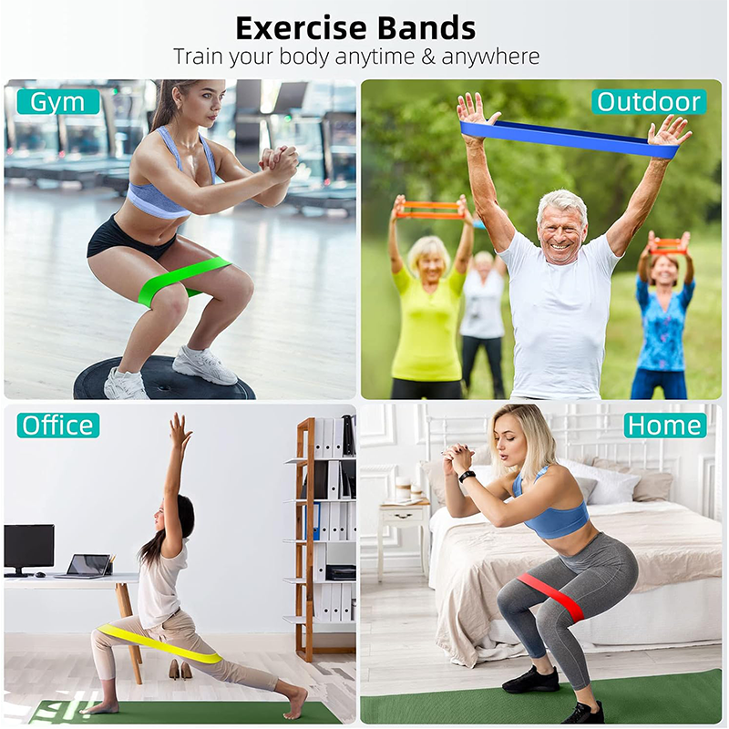 Thumbnail: Different Resistance Bands Yoga Band Fitness Exercise Training Hip Tension Band 