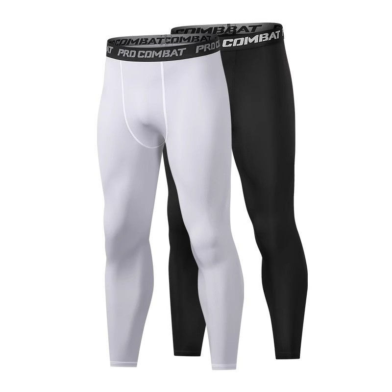 Thumbnail: Mens Compression Pants Tights Cool Dry Leggings Sports Baselayer Running Tights 