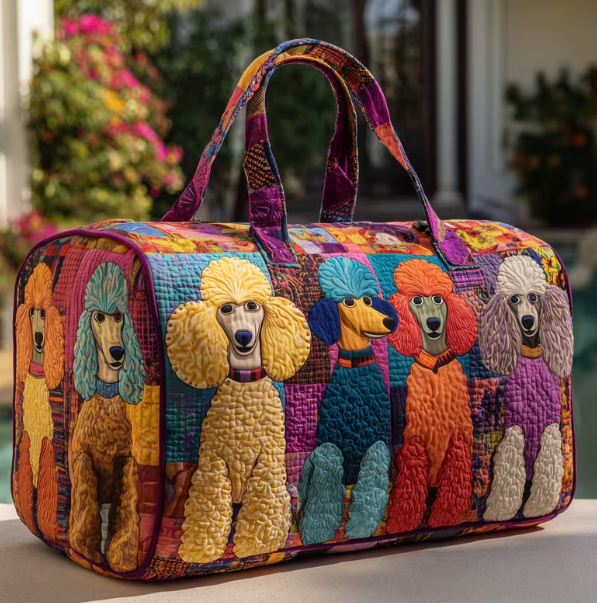 Thumbnail: 3D Printed Quilted Travel Bags Sport Bags Personalized Gifts Custom Handbag Tote