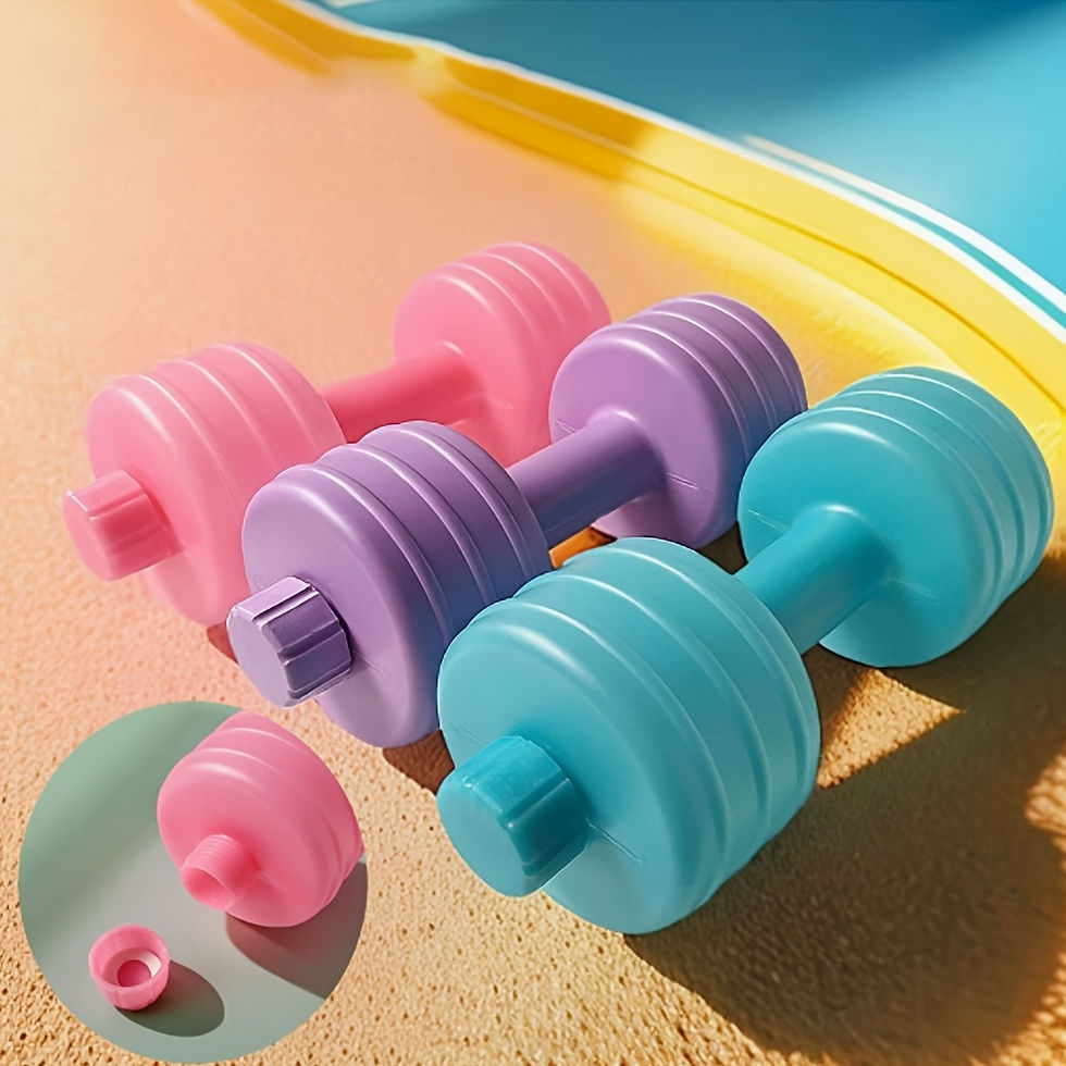 Miniatura: 2pcs Adjustable Weight Dumbbells - Portable, Travel-Friendly Fitness Equipment f