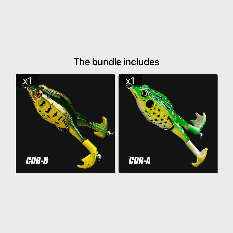 Thumbnail: 1pc ANFS Frog Leg Lure Fishing Reel - Soft Artificial Fish Bait with Multi-Color