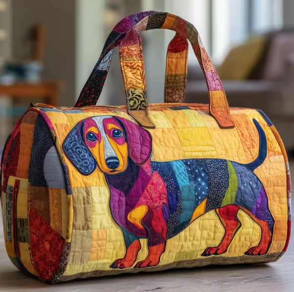 Thumbnail: 3D Printed Quilted Travel Bags Sport Bags Personalized Gifts Custom Handbag Tote