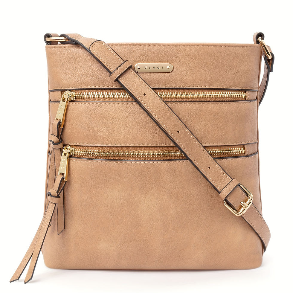 Thumbnail: [Adjustable Strap Soft Crossbody Purses] Crossbody Purses for Women, Zipper Pock