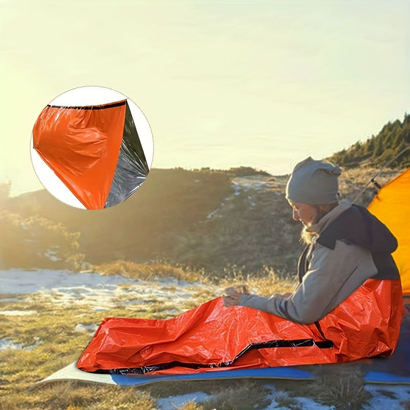Miniatura: 1/2pcs Outdoor Sleeping Bag, Emergency Camping Hiking Sleeping Bag,, High Qualit