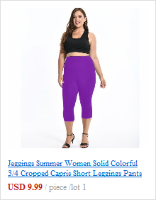 Thumbnail: Solid Colorful Leggings For Women 7xl 6XL 5XL Large Size Modal Cotton Tight Pant