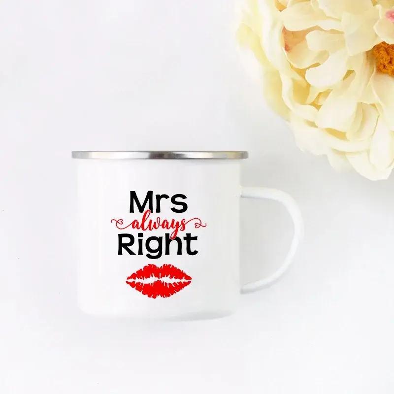Thumbnail: Stylish cups Mr and Mrs Mugs Cute Valentine's Day Gift His and Hers Lovers Camp 