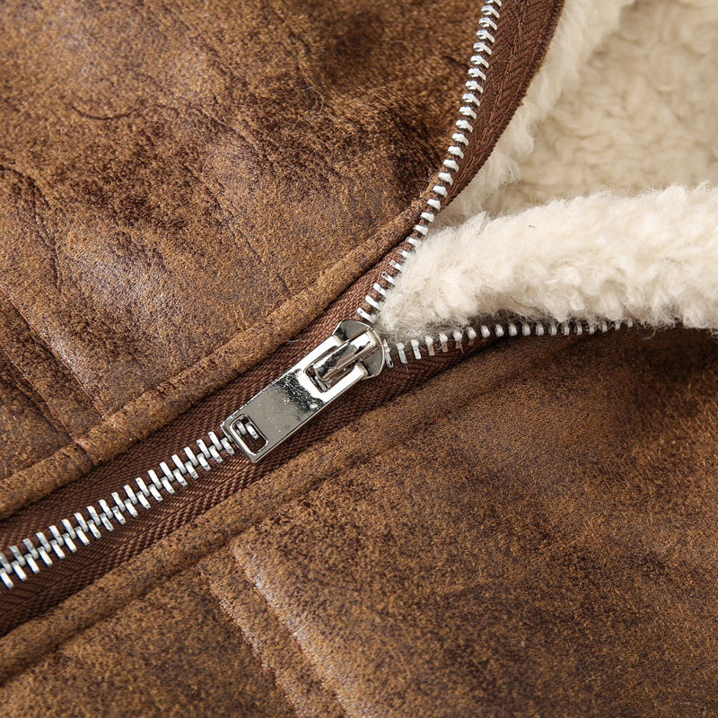 Thumbnail: Men's -Lined Hooded Vest, Thickened and -Lined, Fashionable Windproof Warm Jacke