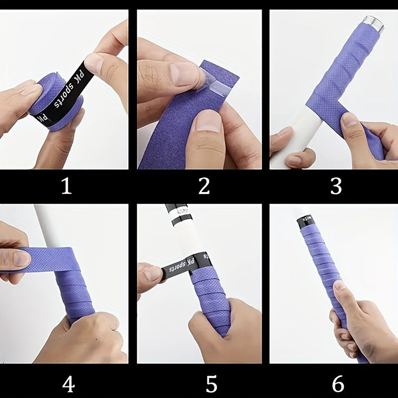 Thumbnail: Portable Durable Anti-Slip PU Grip Tape for Badminton Rackets, Tennis Rackets, a