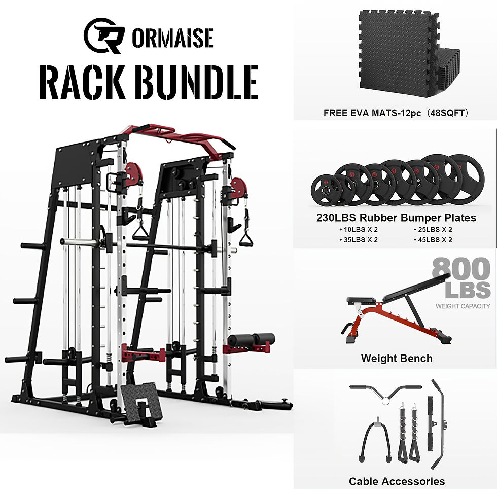 Thumbnail: All-in-1 Smith Machine Home Gym, 2200lbs Sturdy Frame Construction, LAT-Pull Dow