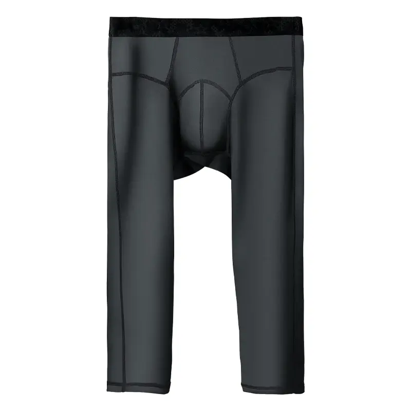 Thumbnail: Long Johns men's leggings autumn and winter thin tight flannel pants plus fat si