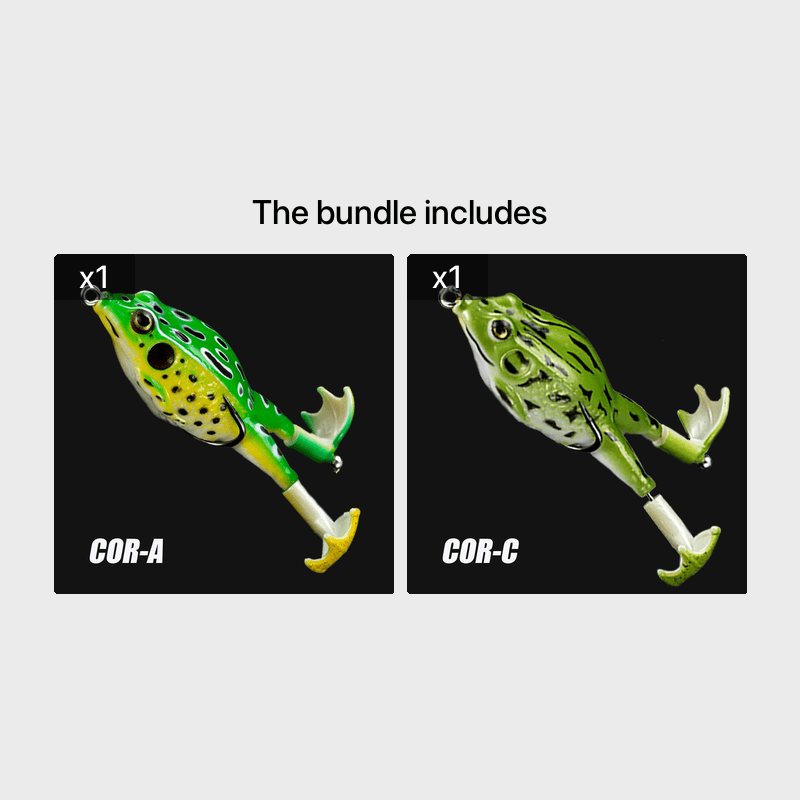 Thumbnail: 1pc ANFS Frog Leg Lure Fishing Reel - Soft Artificial Fish Bait with Multi-Color