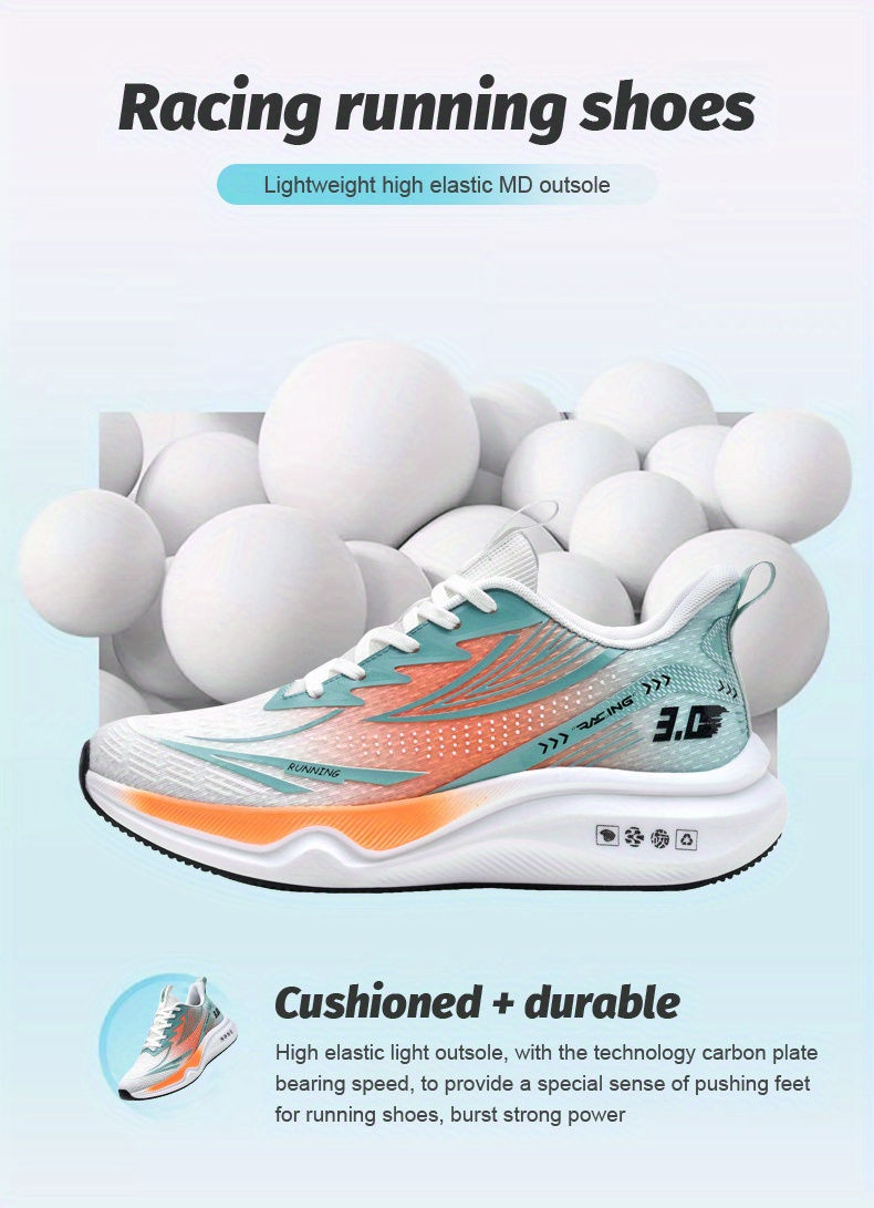 Thumbnail: Men's road running shoes, tennis shoes, anti slip casual gym, lightweight and br