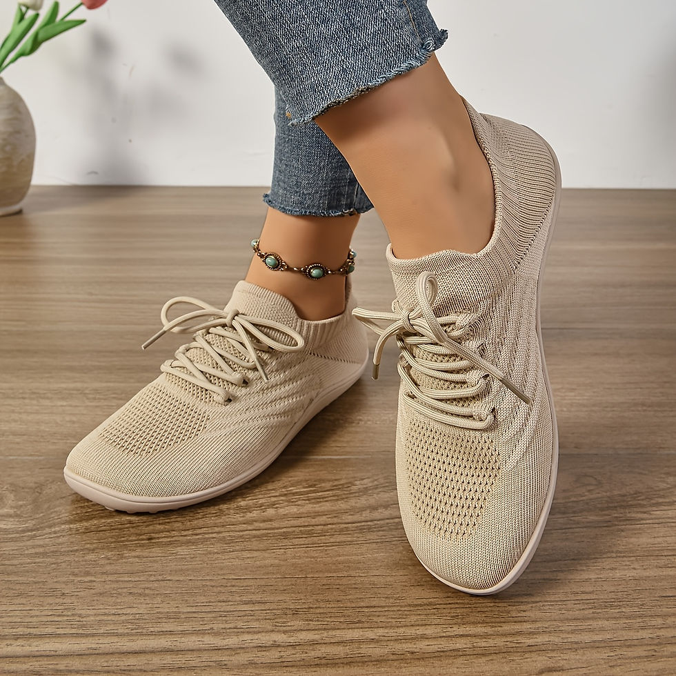 Thumbnail: Womens Wide Fit Sneakers Minimalist Walking Shoes Zero Drop Wide Toe Barefoot Ul