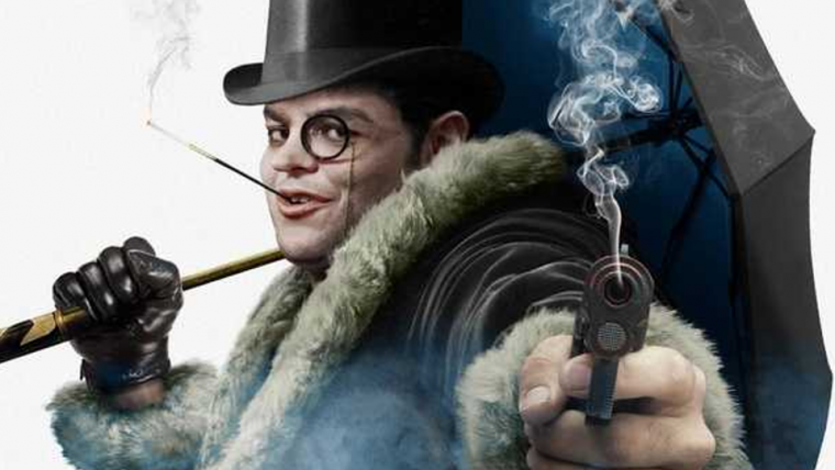 Montagem de Josh Gad como Pinguim.