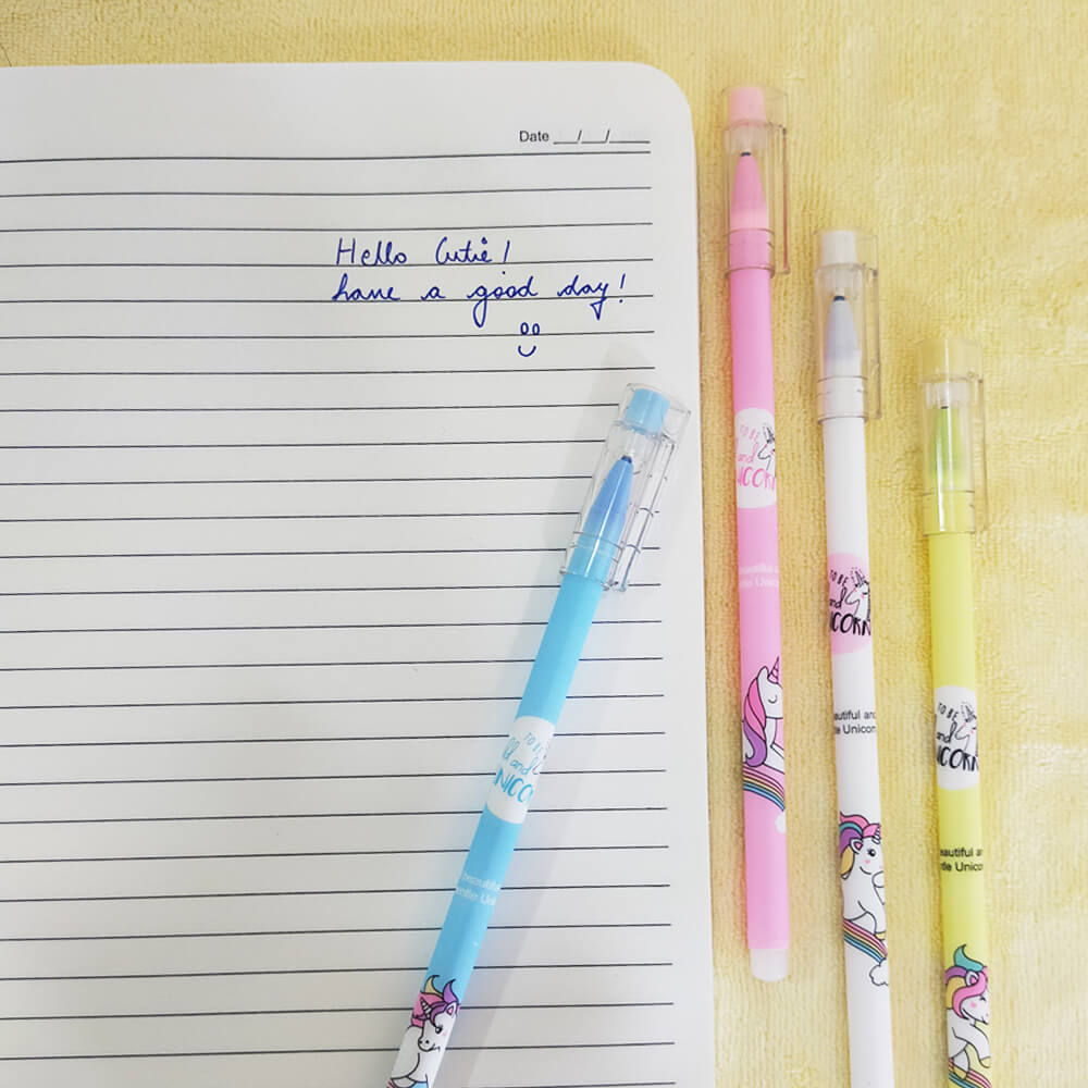 Unicorn Gel Pens (Set of 4 Pens) - Erasable pen