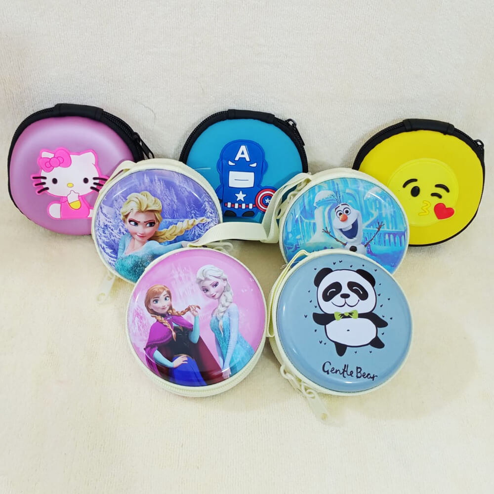 Cute Round Cases for storage with Zip