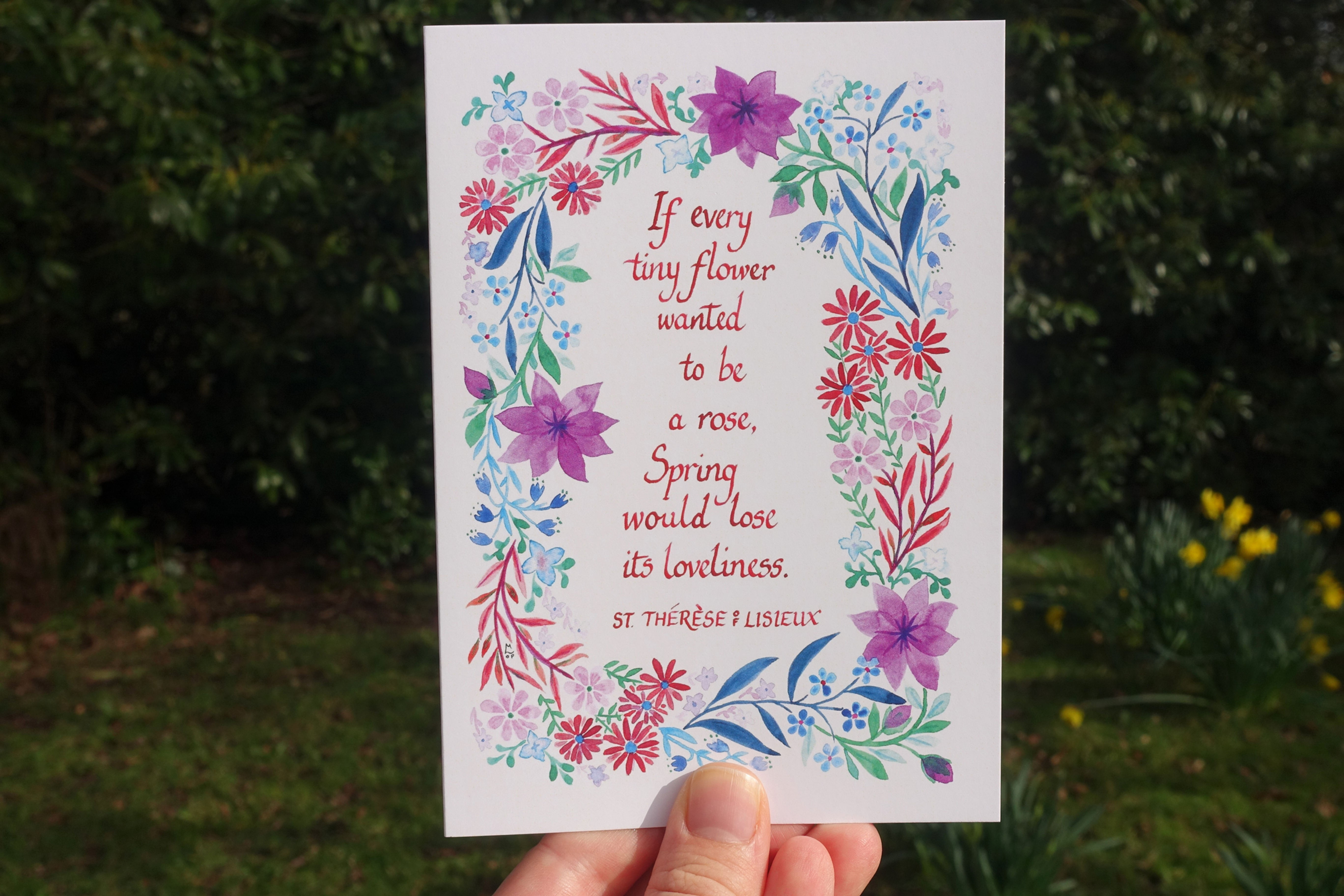 If Every Flower Greetings Card