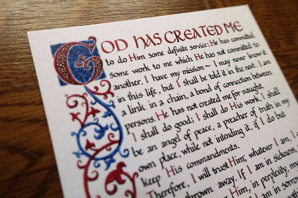 Thumbnail: Some Definite Service prayer card & prints