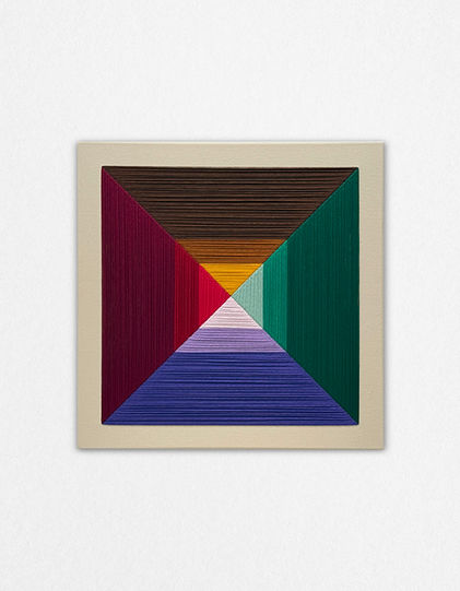cotton thread artwork, abstract art by olga ermol