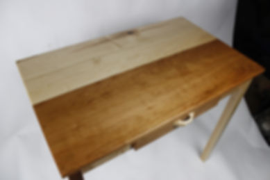 High Contrast Cherry and Maple Desk