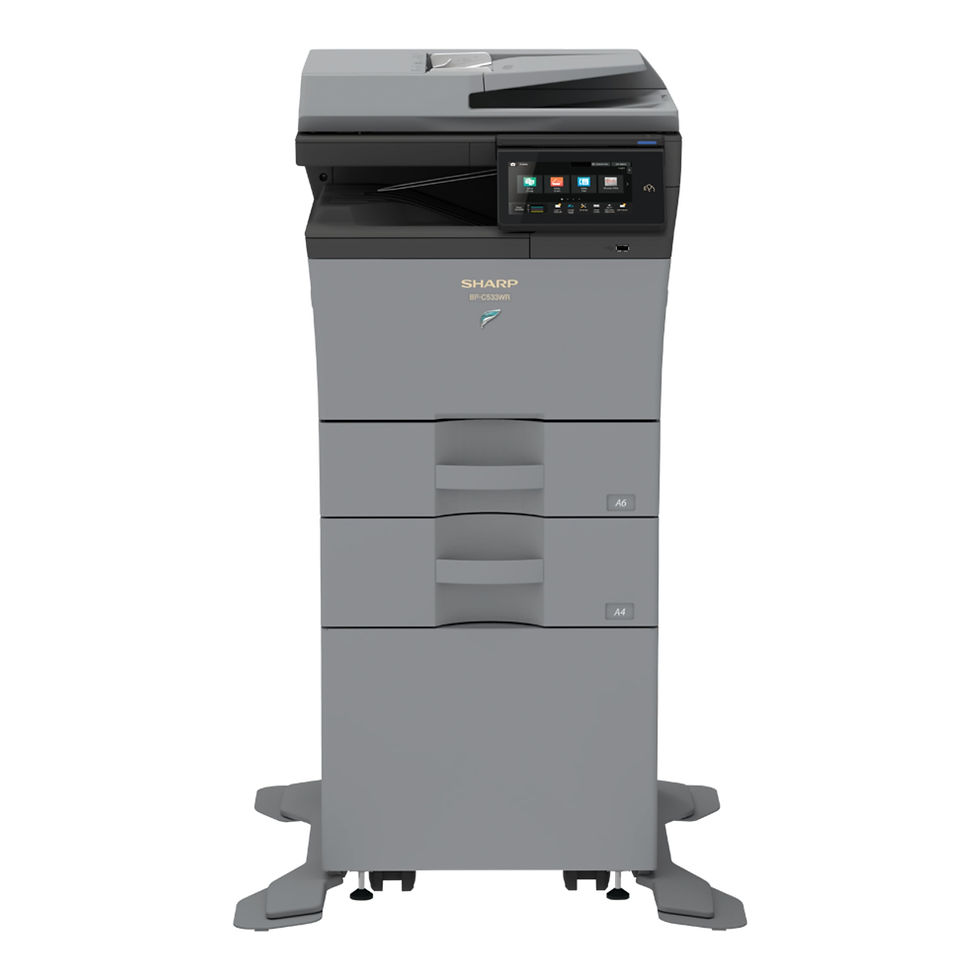 Thumbnail: Sharp BP-C533WR / BPC533WR A4 colour multifunctional printer with extra paper trays