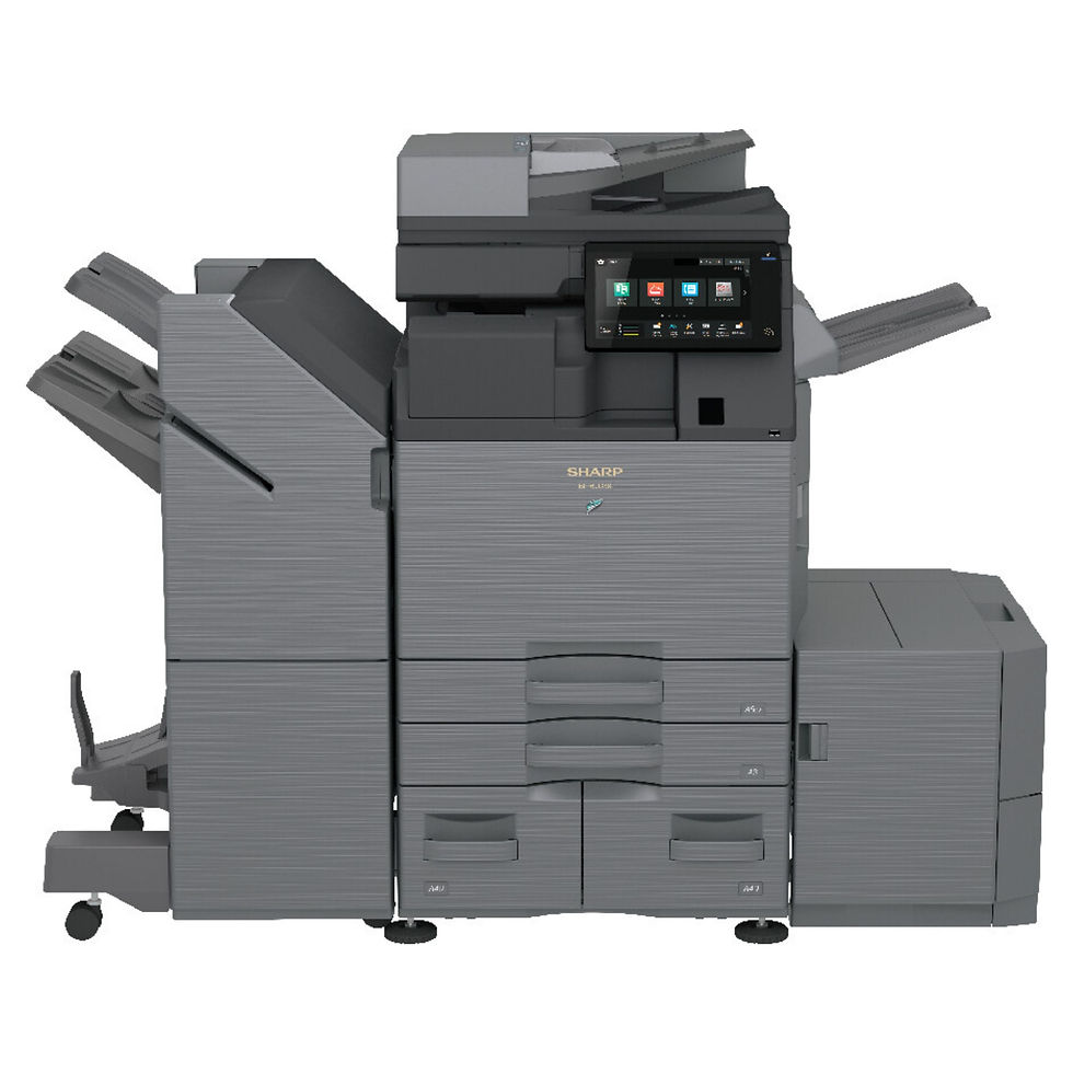 Thumbnail: Sharp BP-50C31 / BP50C31 A3 colour multifunctional printer with extra paper trays and finisher