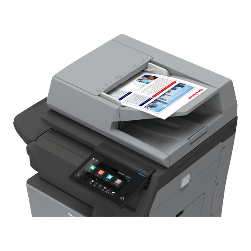 Thumbnail: Sharp BP-B547WD / BPB547WD A4 mono multifunctional printer document feeder