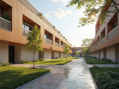 Architectural rendering of multi family building