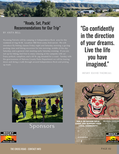 08-24 Jackalope Crossroads Eric Paulson Wyoming Patriots Newsletter